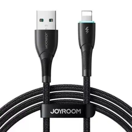 ⁦كابل JOYROOM Lightning شحن سريع 3A نايلون مجدول⁩ - الصورة ⁦2⁩