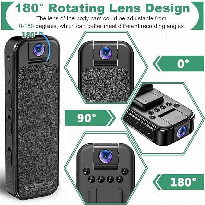 ⁦كاميرا مراقبة صغيرة قابلة للارتداء WiFi Full HD 1080P⁩ - الصورة ⁦6⁩