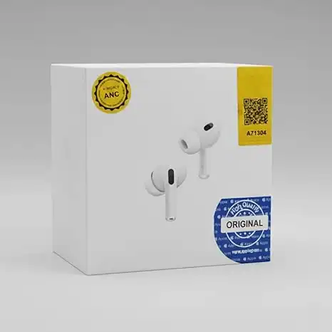 ⁦سماعة AirPods Pro 2 اللاسلكية بلوتوث بعزل ضوضاء وشحن لاسلكي⁩ - الصورة ⁦4⁩