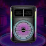 ⁦سماعة بلوتوث محمولة Kakusiga Karaoke Speaker – صب لاسلكي RGB بصوت قوي ودعم USB وTF⁩ - الصورة ⁦2⁩