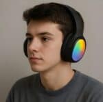 ⁦سماعة هيدفون بلوتوث RGB لاسلكية Lelisu LS-257⁩ - الصورة ⁦2⁩