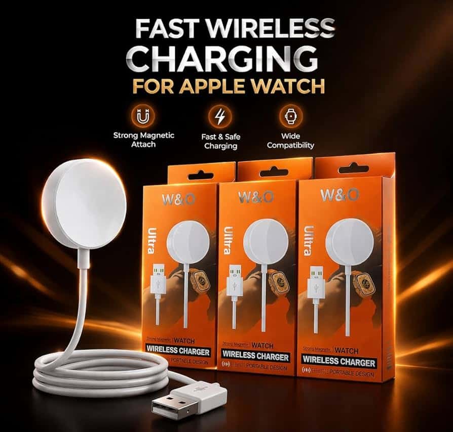 ⁦شاحن مغناطيسي للساعات الذكية X8 Ultra و X9 Ultra – شاحن لاسلكي USB سريع⁩ - الصورة ⁦4⁩