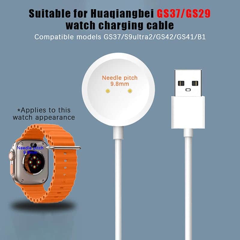 ⁦شاحن مغناطيسي للساعات الذكية X8 Ultra و X9 Ultra – شاحن لاسلكي USB سريع⁩ - الصورة ⁦2⁩