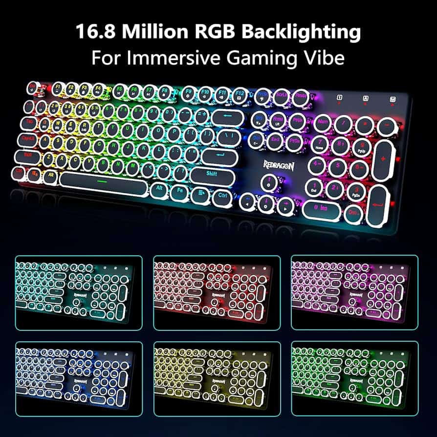 ⁦كيبورد جيمينج RGB للألعاب – لوحة مفاتيح Gaming سريعة الاستجابة للكمبيوتر واللاب⁩ - الصورة ⁦4⁩