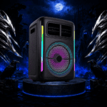 سماعة بلوتوث محمولة Kakusiga Karaoke Speaker – صب لاسلكي RGB بصوت قوي ودعم USB وTF