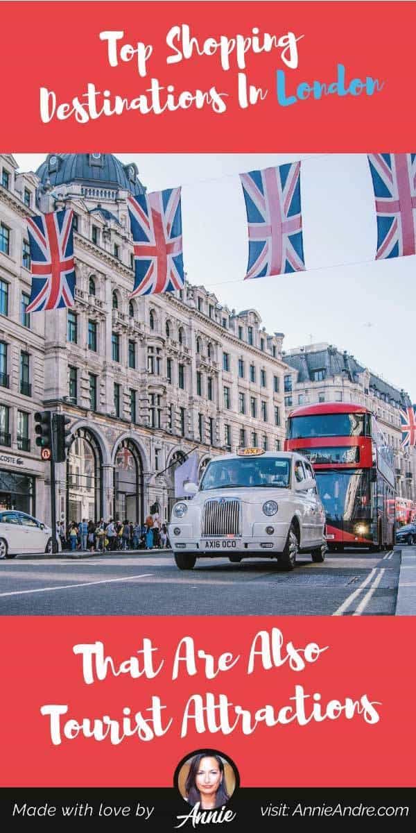 pintrest pin about Top London shopping destinations 