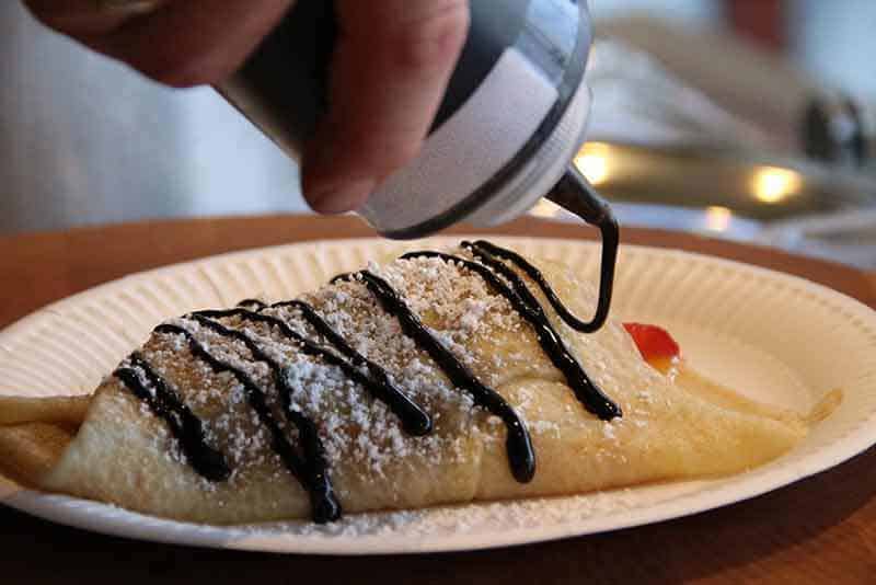 Crepe at Christmas markets: A classique