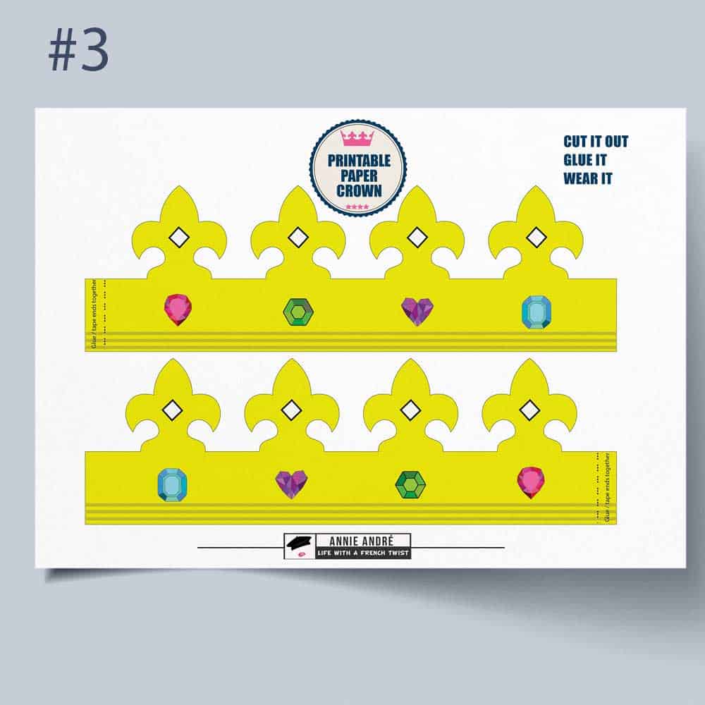 Instant download: Free printable paper crown.