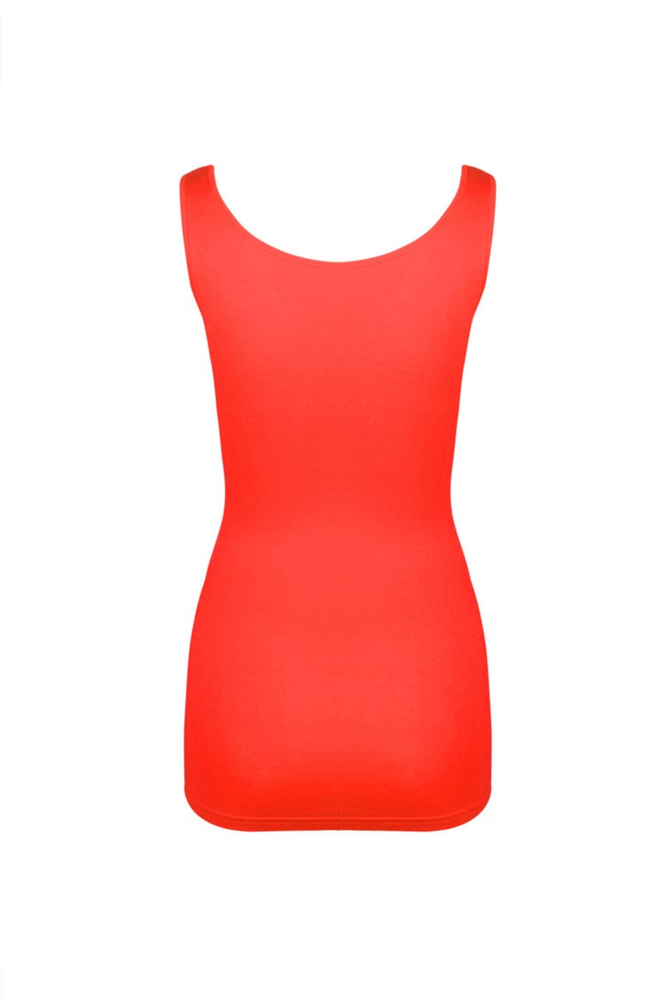 LoveIt Red Long Layering Tank DR-9-A-S-CJ FT9 Back