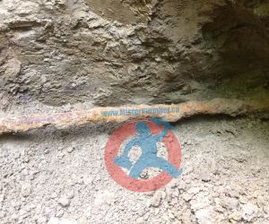 Old corroded main water s