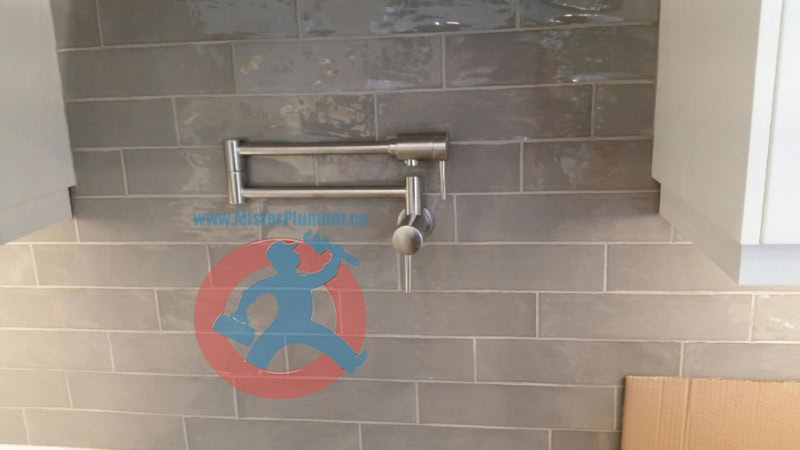 Pot filler installation