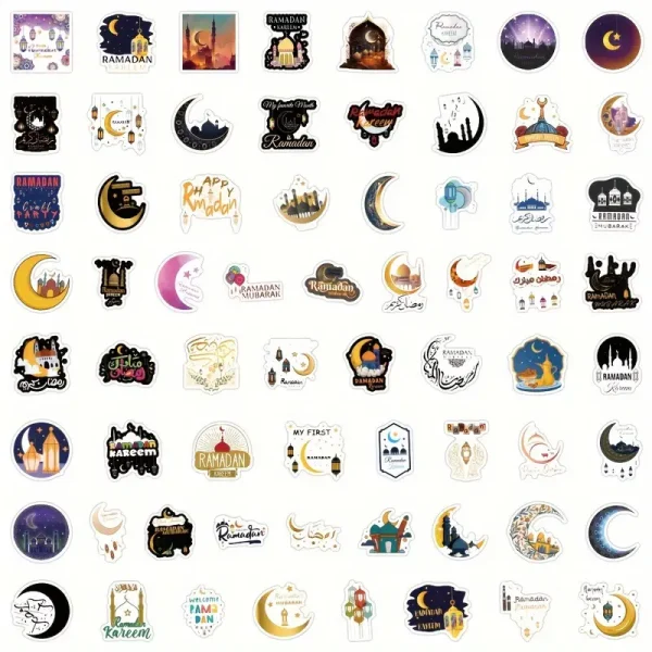 ⁦استيكرات لشهر رمضــــان - 65 حبـــة⁩ - الصورة ⁦2⁩