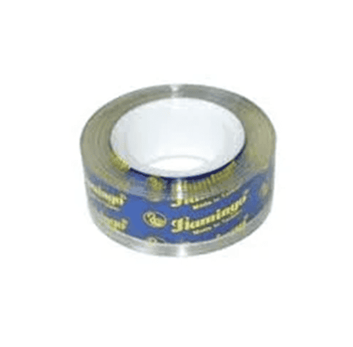 ⁦Flamingo Clear Tape 1/2inch⁩ - الصورة ⁦1⁩