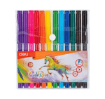 deli color run 12 felt pens bright colors