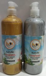 ⁦Acrylic colors 500ml Gold + silver⁩ - الصورة ⁦2⁩