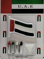 ⁦UAE Flag Face Paint⁩ - الصورة ⁦2⁩
