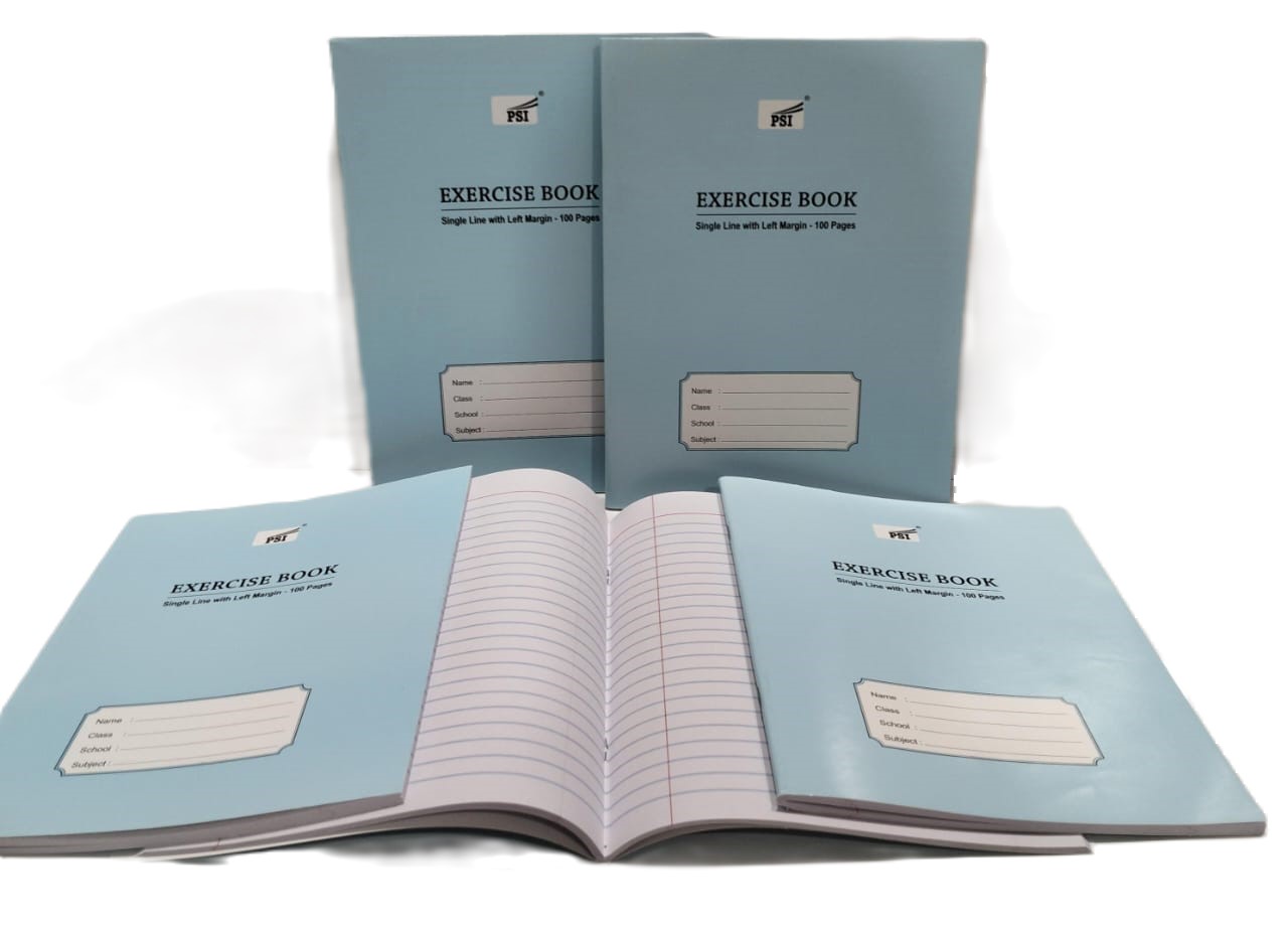 WhatsApp Image 2024-05-18 at 09.56.18 PSI Exercise book 100page with left margin line - الصورة 1