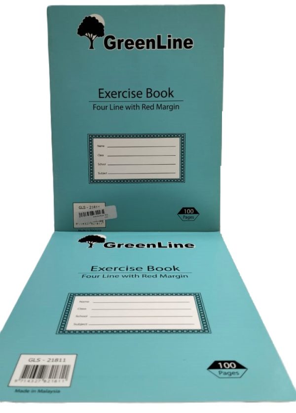 ⁦Green Line exercise Book 100pages 4line⁩ - الصورة ⁦2⁩