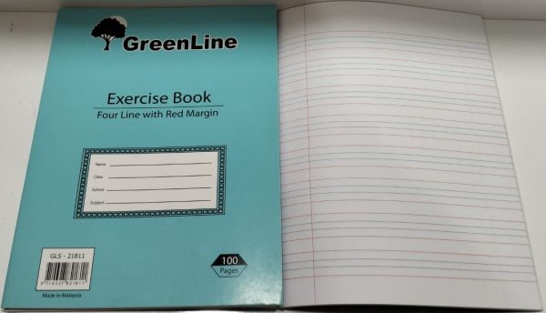⁦Green Line exercise Book 100pages 4line⁩ - الصورة ⁦3⁩