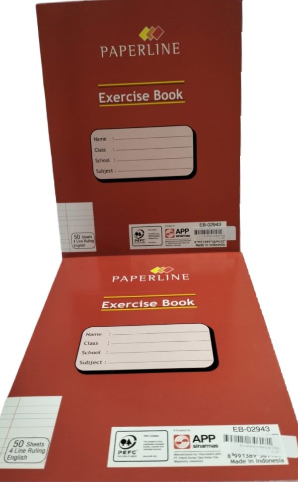 ⁦Paper Line Exercise book 50sh 4line⁩ - الصورة ⁦3⁩