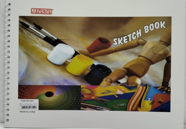 ⁦Partner Sketch book white paper 20sh A4 size⁩ - الصورة ⁦1⁩