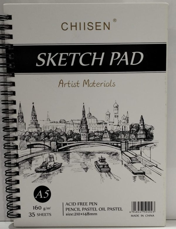 ⁦Chilsen Sketch Pad A5 35sh⁩ - الصورة ⁦1⁩