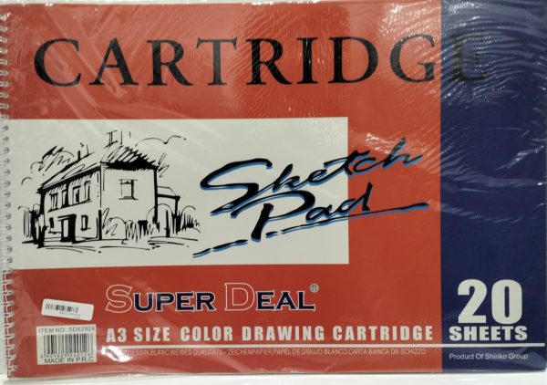⁦Super Deal A3 sketch pad colored 20sh⁩ - الصورة ⁦1⁩