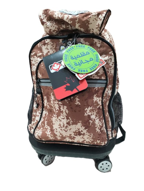 ⁦Army Trolley school bag size 18inch⁩ - الصورة ⁦1⁩