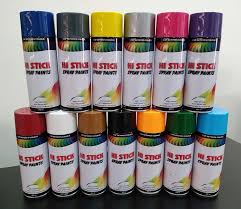 Hi stick spray paint