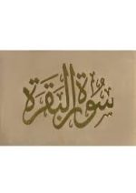 ⁦سورة البقرة 8×12 مخمل طباعة بيروت 2 لون⁩ - الصورة ⁦2⁩