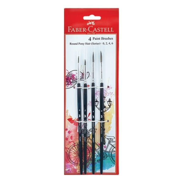 ⁦Faber Castell Paint Brush Round 4s 115401⁩ - الصورة ⁦1⁩