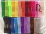 ⁦Satin Ribbon Roll Colorful 1/2⁩ - الصورة ⁦2⁩