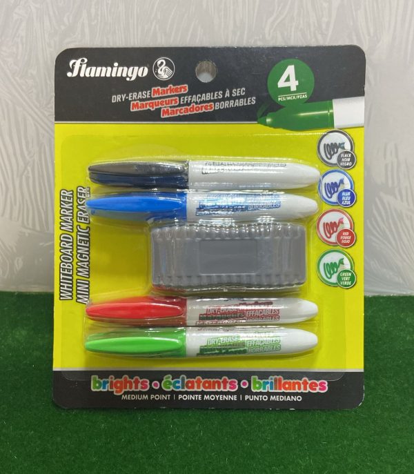 ⁦FAS Dray Eraser Markers 4PCS⁩ - الصورة ⁦1⁩