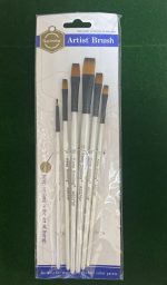 Artists Brushes White 6pcs