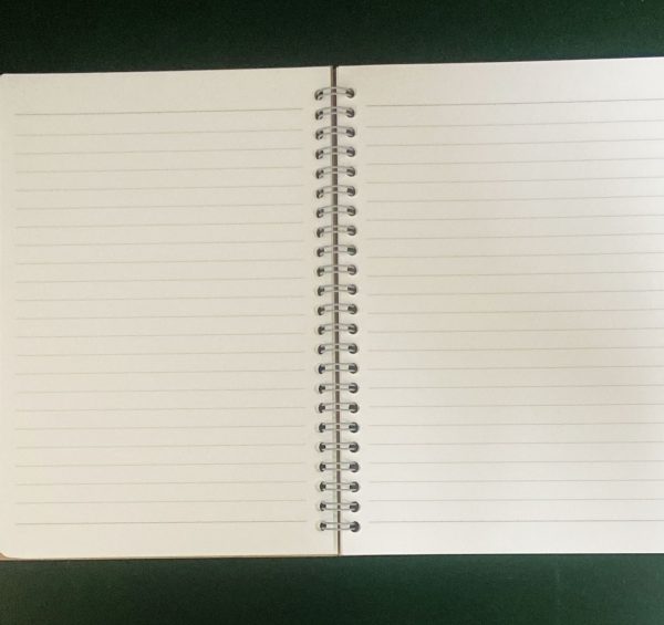 ⁦Note Book Wood Cover 25-670⁩ - الصورة ⁦2⁩