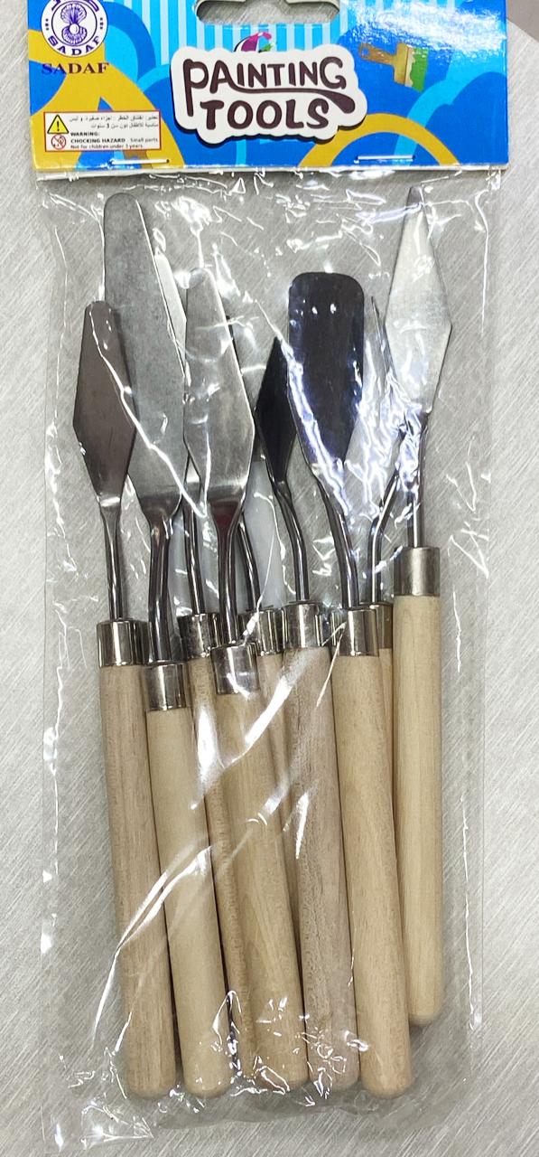 ⁦SADAF 9PCS Set Painting Knife⁩ - الصورة ⁦1⁩