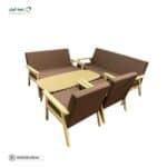 طقم جلسة من الخشب والاسفنج - Image 2