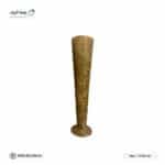 textured gold vase