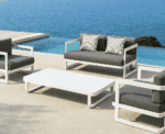 Modern outdoor seating set