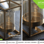 شمعدان منزلي ذهبي