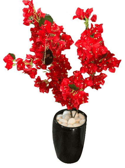 Hell Planting Basin Planter arranged with bougainvillea flowers