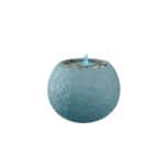 Modern spherical fountain with lighting