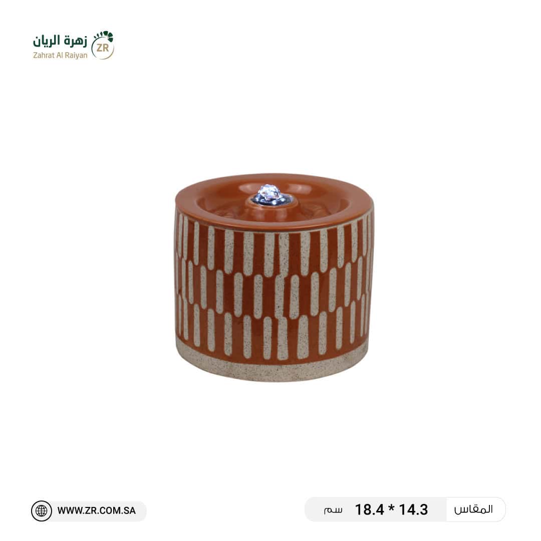 IMG-20240323-WA0019 نافورة مكتبية سيراميك مخططة - الصورة 1
