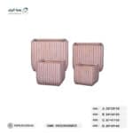احواض زرع مضلعة لون روز - Image 2