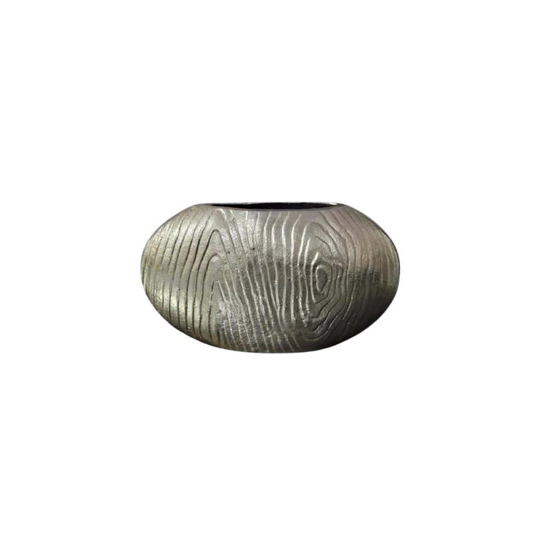IMG-20241127-WA0032 مزهرية هندي معدن شكل بيضاوي لون ذهبي - Image 1