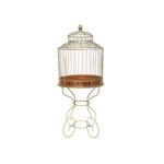 Metal bird cage with stand