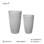 حوض زراعي دائرى طويل مخطط بولي ايثيلين عالي الكثافه HDPE رمادى - Image 2