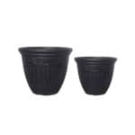 حوض زرع بولي ايثيلين عالي الكثافة HDPE كلاسيكي يوناني اسود