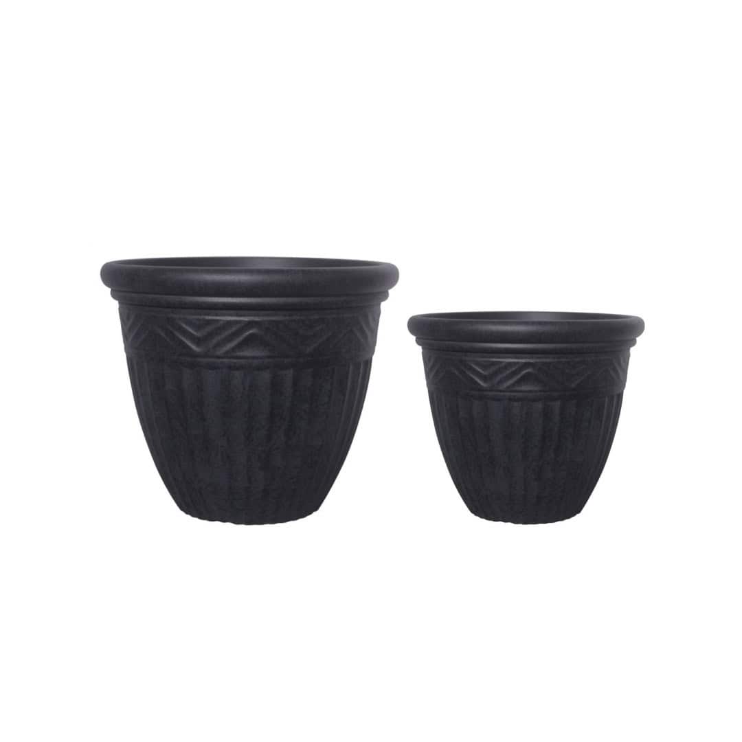 IMG-20250302-WA0031 حوض زرع بولي ايثيلين عالي الكثافة HDPE كلاسيكي يوناني اسود - Image 1