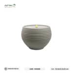 نافورة دائرية شكل حوض بولي ايثيلين عالي الكثافة ( HDPE ) ذو طابع حجرى رمادى - Image 2